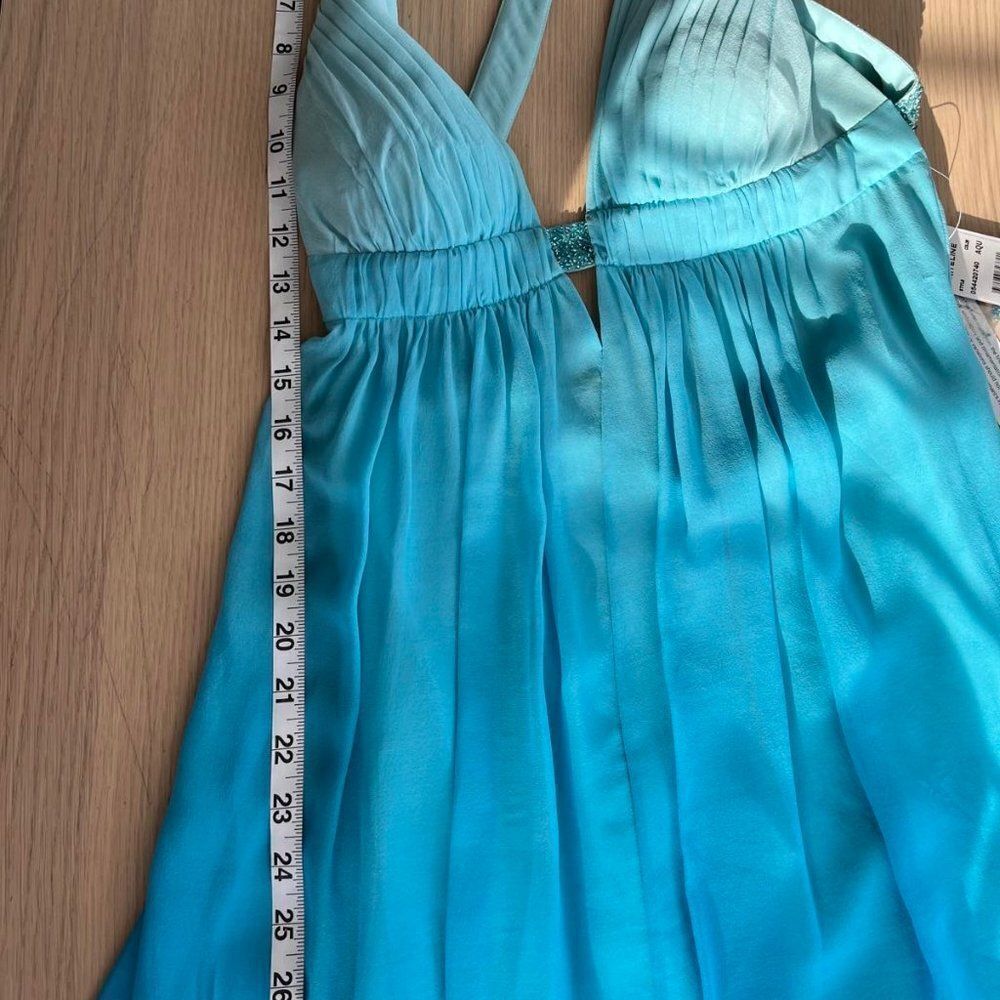 Aidan by Aidan Mattox Teal Mini Dress - Picture 11 of 11